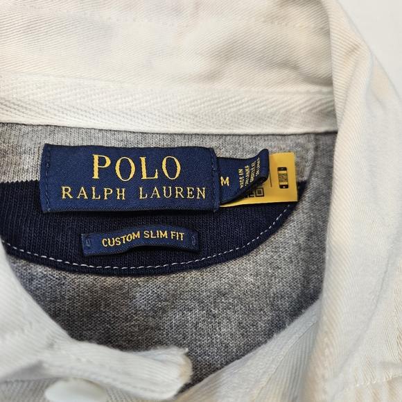 Polo Ralph Lauren Rugby Stripe Long Sleeve Men's Preppy Dress Shirt - Picture 3 of 9